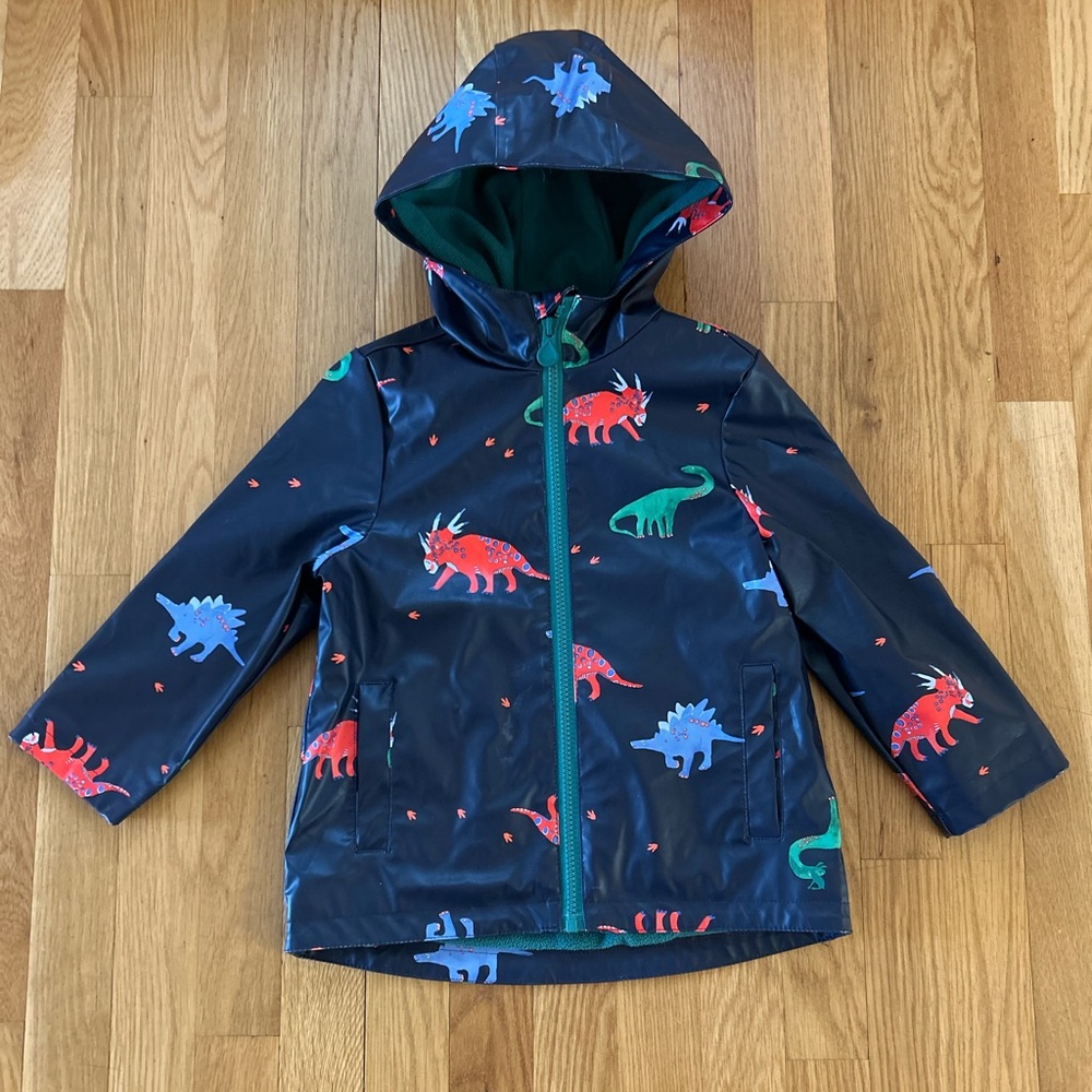 Boys Joules Dinosaur Raincoat - 4T